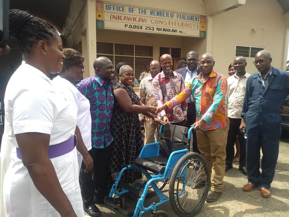 Photos: MP Donates 20 Wheel Chairs Kwahu West Health Directorate