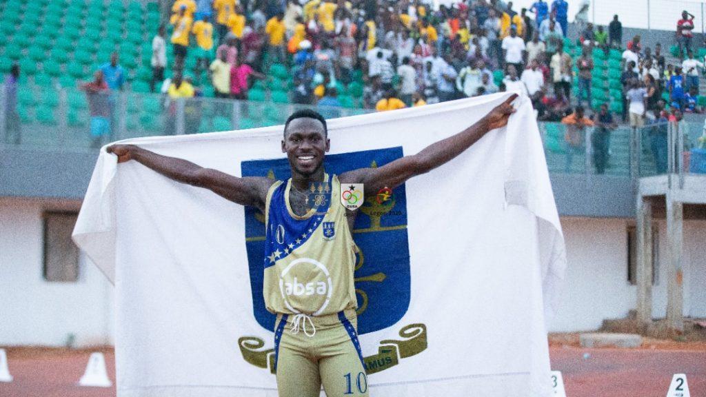 African Games 4 x 100m Gold Medalist Ben Azamati Wins 100m Gold at GUSA Games