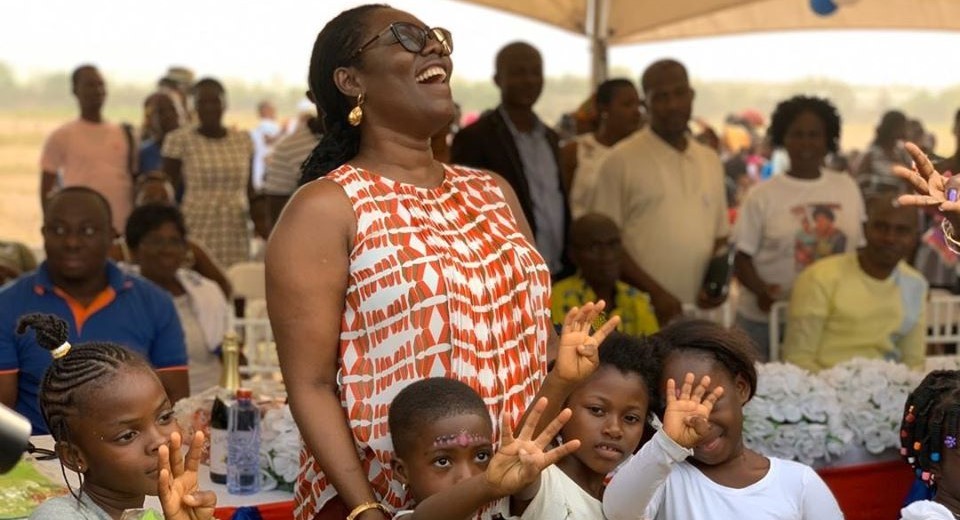 Photos: Ursula Parties With 700 Kids In Her Constituency On Constitution Day