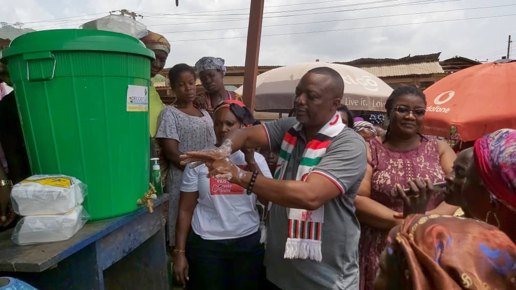 COVID-19: Yilo Krobo NDC PC Embarks On Hygiene Campaign