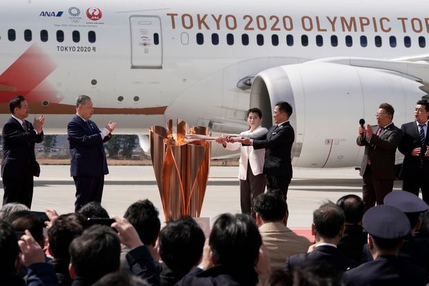 Tokyo 2020 Olympic Flame Arrives In Japan