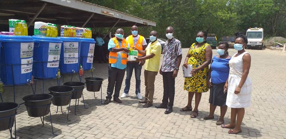 COVID-19: DCE Donates To Asuogyaman District Health Directorate