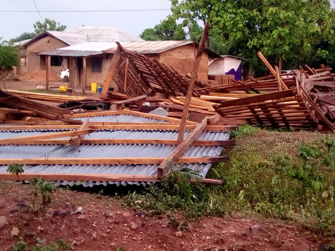 Dozens of Buildings Ripped off In Afram Plains North and Atiwa East Districts