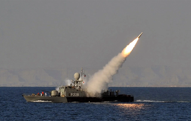 iran naval warships against usa carrier strike force liat