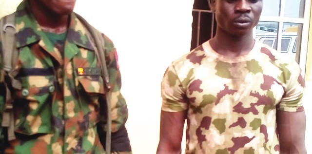 Army Civilian in Military Uniform, Driver Arrested in Suhum for Extortion and Robbery