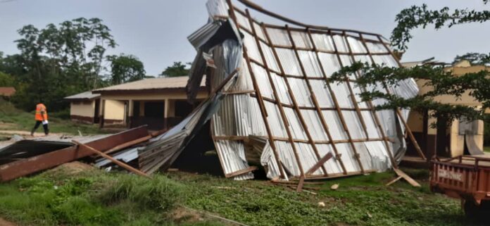 Osino Health Center Rips off by Rainstorm, 23 Houses in Fanteakwa South