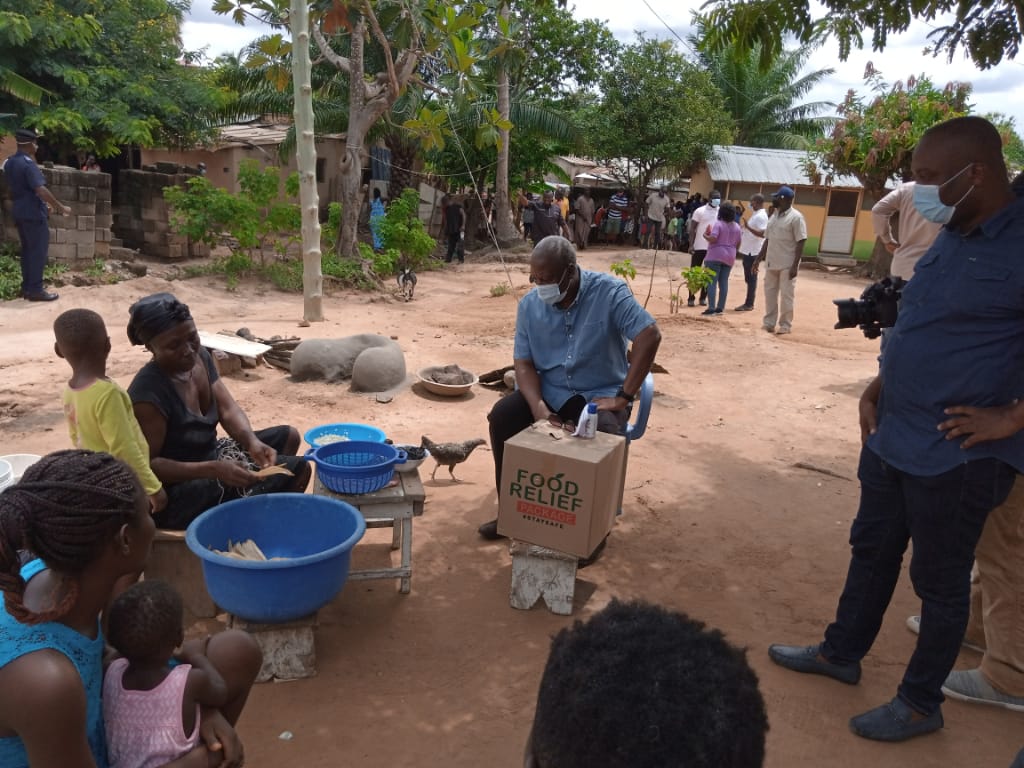 Mahama Surprises Fishing Communities in Asuogyaman, Saviour Church with Food Relief Packages