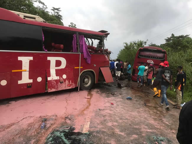 VIP Bus Crushes Military Officer to Death in Suhum