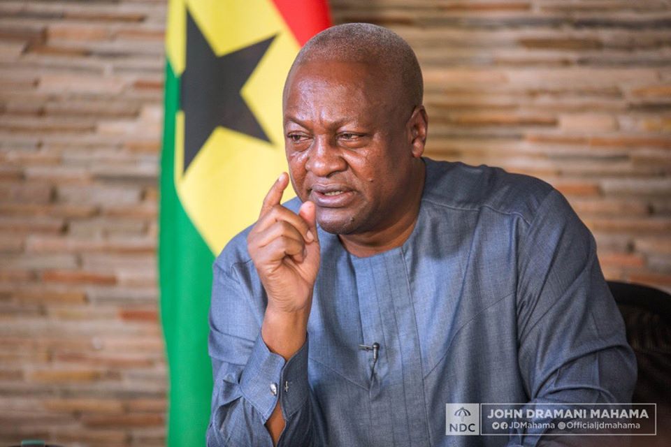 Nana Addo’s Administration Has Failed Abysmally in Creating Strong and Effective Public Awareness of COVID-19 - Mahama