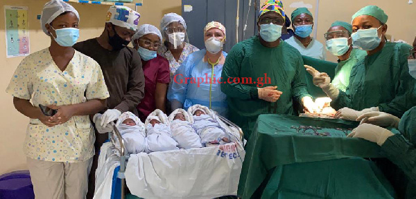 Prof. Opoku Agyemang Donates GH¢2,000 To Farmer Who Gave Birth To Quadruplets