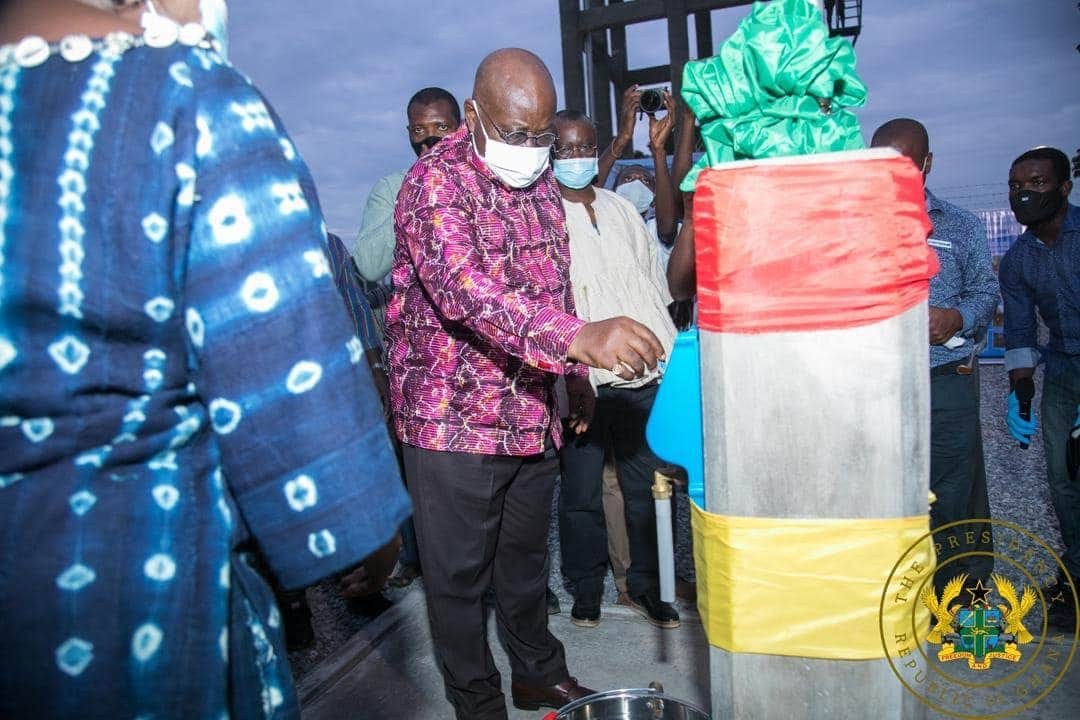 Akufo-Addo Fulfills 2016 Campaign Promise; Commissions Water Project for Yapei