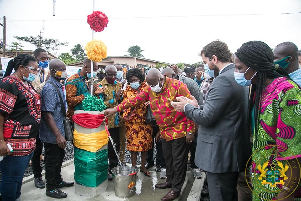 Akufo-Addo Commissions Five Piped Water Supply Systems for 69k for V/R Residents