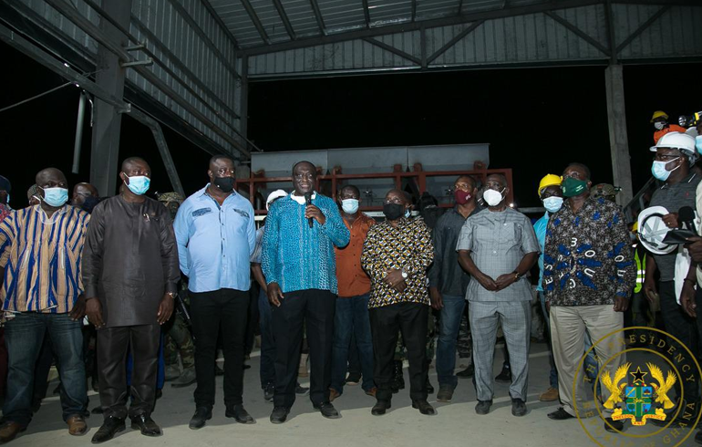 1D1F: President Akufo-Addo Inspects $34 Million Starch Processing Factory At Amantin