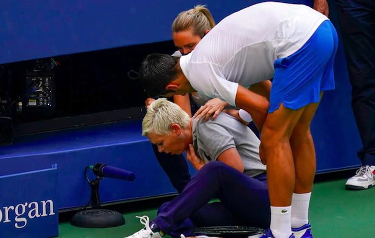 Novak Djokovic Apologises After Hitting Line Judge With Ball At US Open