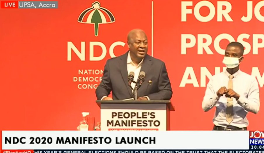 NDC 2020 Manifesto Launch: Message from Flagbearer