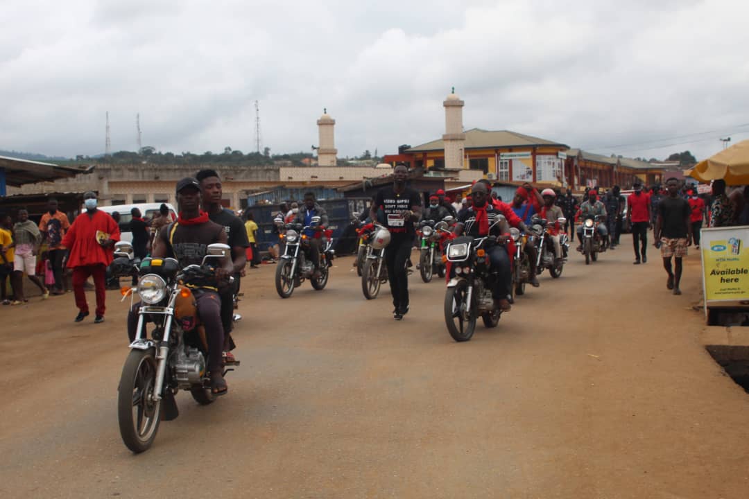 Akyem Sakawa Saga: Okada Riders Join Demo against Mahama