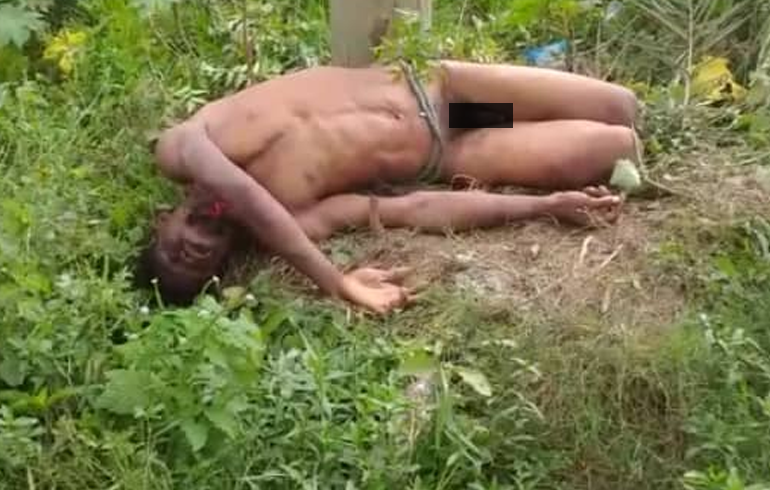 Suspect Tied To Electricity Poles, Lynched By Unknown Mob