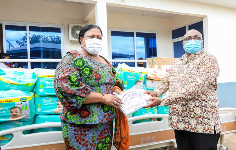 First Lady Donates To Ho Municipal Hospital