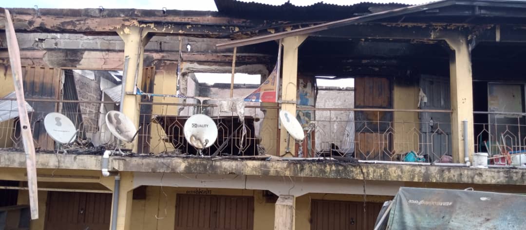 Fire Ravages 8 Stores in Akyem Oda