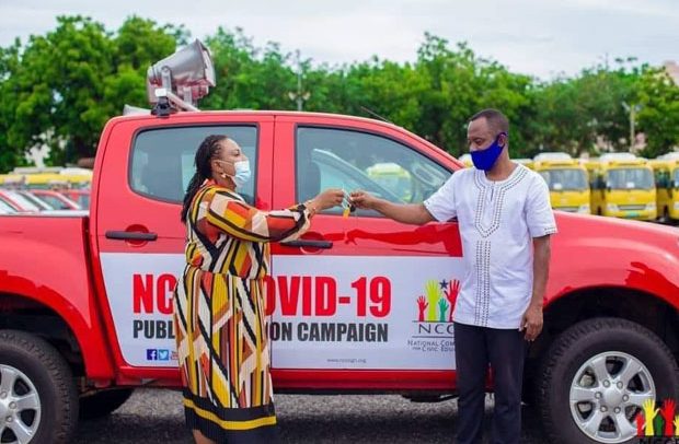 NCCE Returns Vehicles Donated By Government for Covid-19 Sensitisation