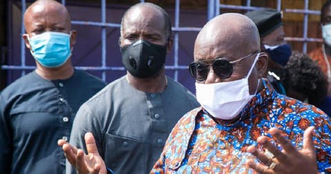 Only Five Percent of Ghanaians Now Wear Nose Mask - Akufo-Addo