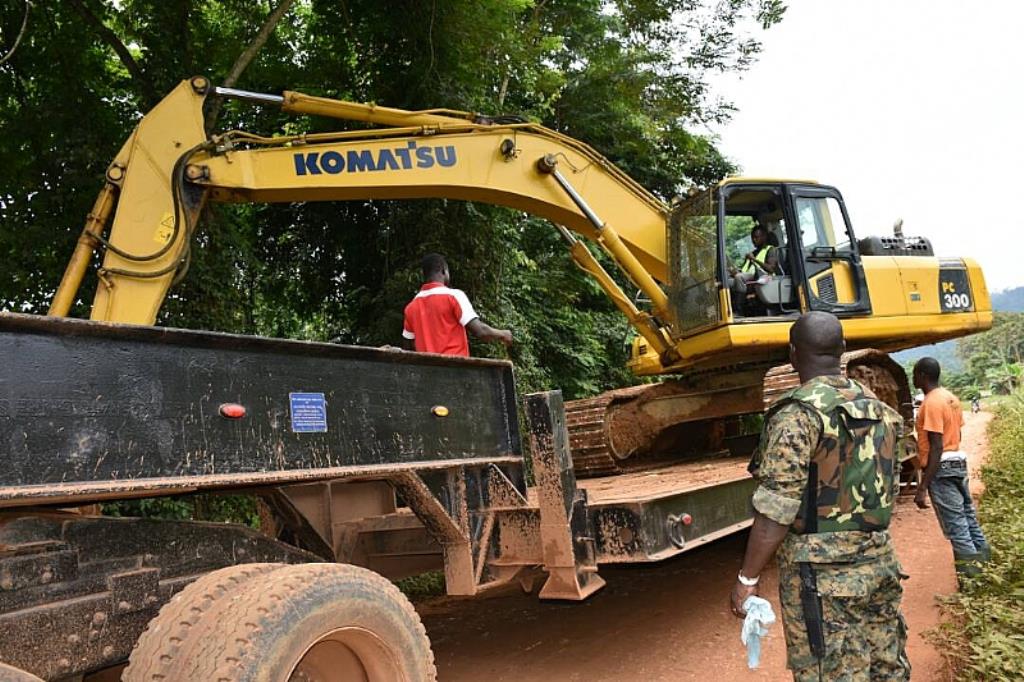 E/R: Forestry Commission Demolish Mining Equipment Of Atewa Forest Encrochers