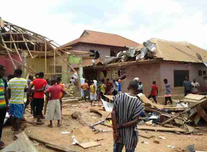 Gas Explosion near Ho Teaching Hospital Leaves 14 Injured