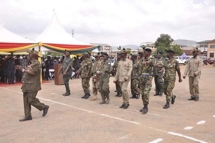 Many Security Personnel Fainted during Remembrance Day Parade in Koforidua