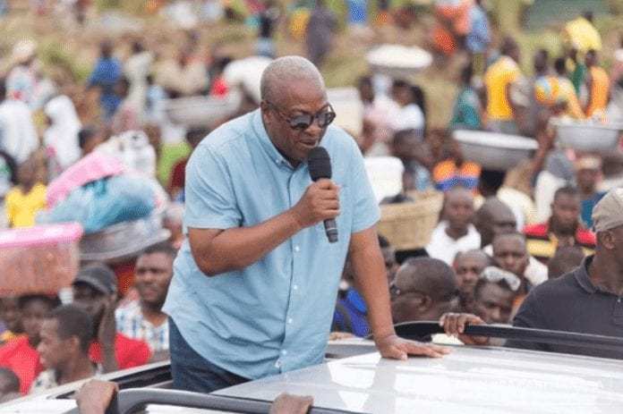 Mahama Begins Four-Day Campaign Tour 22 Constituencies in E/R