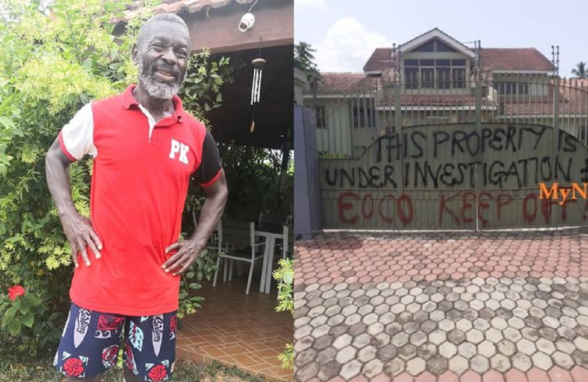 EOCO Takes over Former UT Boss, Kofi Amoabeng’s Mansion at Akyem Kukurantumi