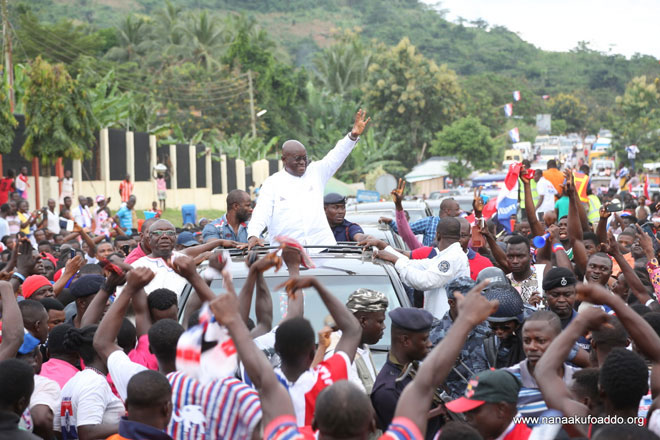 Akufo-Addo Resumes Campaign Tour in Volta and Eastern Regions