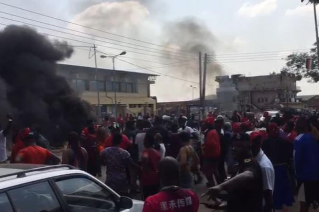 Security Personnel Clash with NDC Protesters in Kumasi