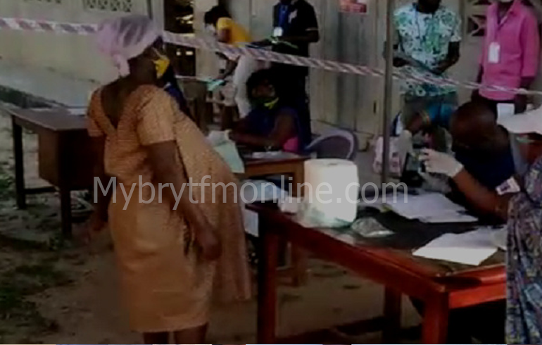 Voter’s Use Orange Ink Instead Of Violent Ink At Ngleshie Amanfro Constituency