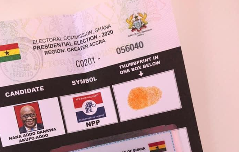 C/R: EC Official Intentionally Issuing Presidential Ballot Papers without Akufo-Addo's Picture on it