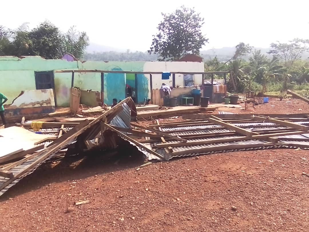 Rainstorm Rips Off Houses in Akyem Ankaase