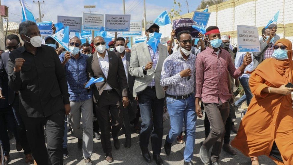 Somali Capital Gunfire amid Election Protests