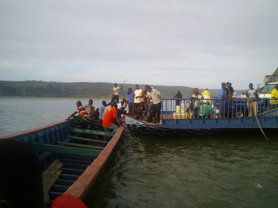 Passengers, Vehicles Stranded on Volta Lake as Ferry Breaks Down