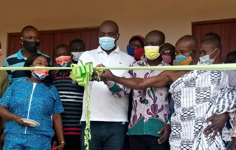 Isaac Asiamah Commissions Two Projects In Atwima Mponua Constituency