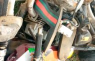 Motor Rider Crashes under Trailer Truck at Bunso