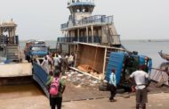 Kia Truck Crushes on Afram Plains Pontoon