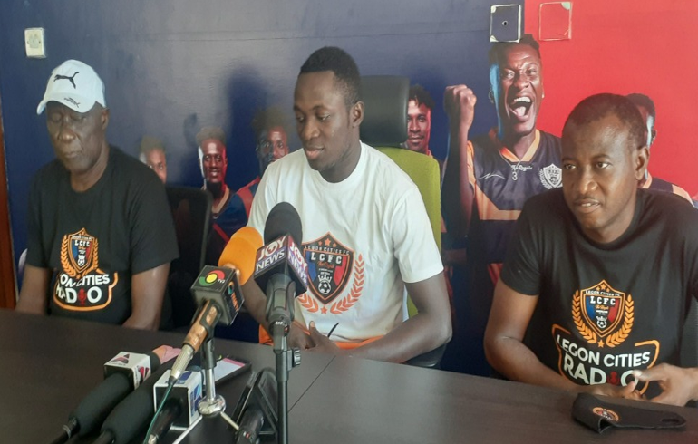 GPL Side Legon Cities Unveils Victorien Adebayor