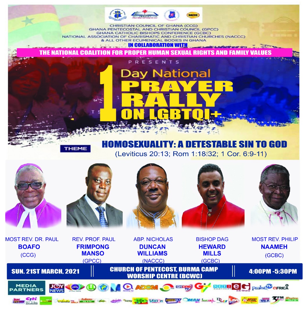 Christians To Hold National Prayer And Rally Against LGBTQI+ In Ghana