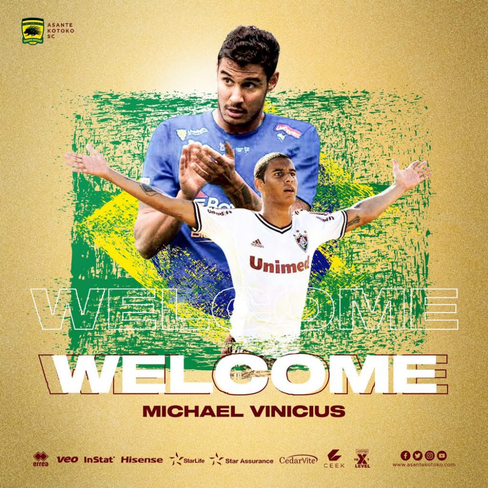 Ghanaian Giants Asante Kotoko Sign Brazilian Striker Michael Vinicius