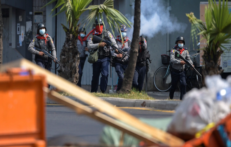 Myanmar Coup: The 'Battle Tactics' Used In Crackdowns On Protests