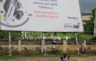 Koforidua: Collapsing Billboard Endangers Lives of School Kids