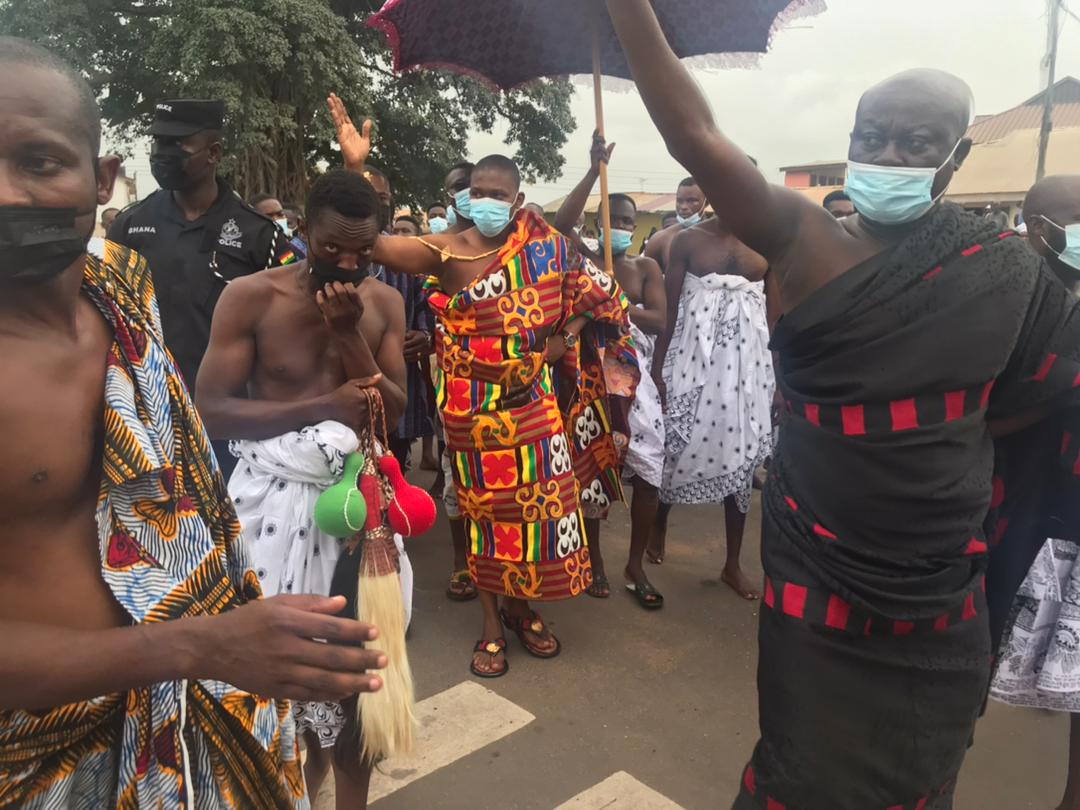 Okuapehene Celebrates Easter with His Subjects, Calls for Love and Unity