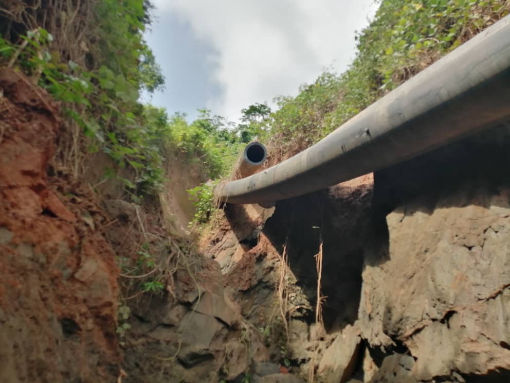 No Water for Akyem Oda Residents on Thursday as Huge Rock Crushes Main Transmission Line