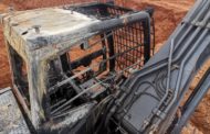 Kyebi Police Invade Community Mining Site, Set Two Excavators Ablaze