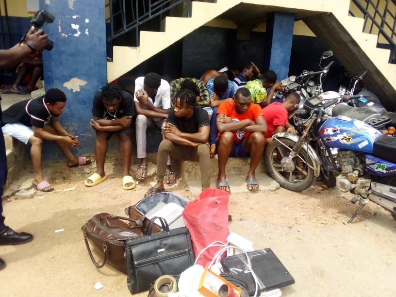 340 Suspects Arrested, 245 Laptops, Wee Retrieved In Special Police Operation At Kasoa