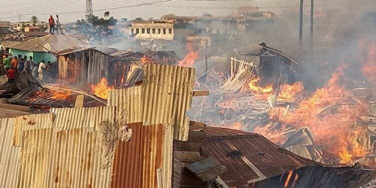 Krofrom Fire: Over 10 Structures Razed Down